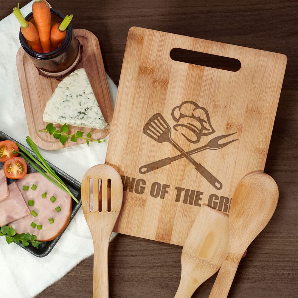 男の まな板 Amazon | KITCHENVOY King of The Grill 竹製まな板 男性用 – お父さん