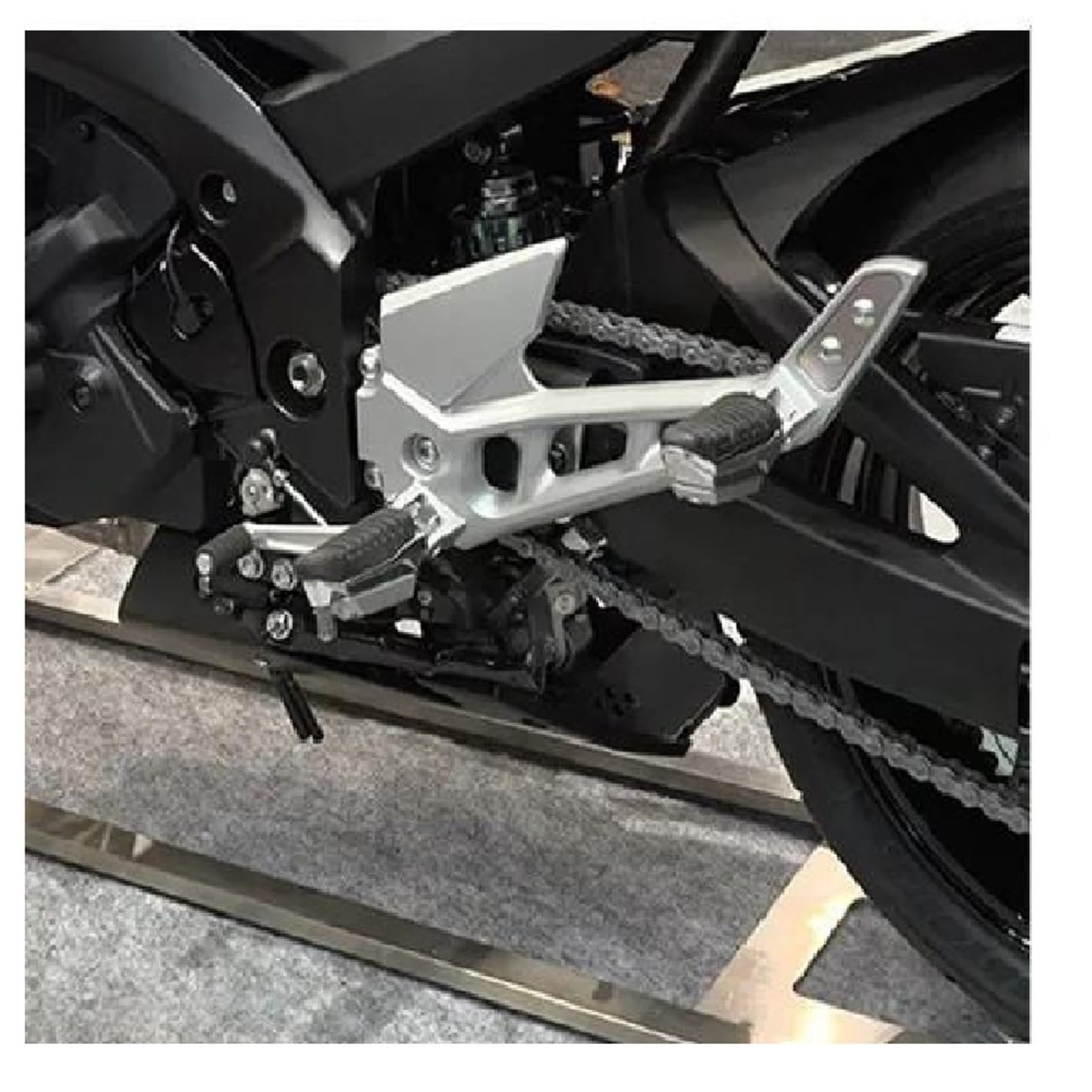 Accesorios para clavijas Accesorios Para Estriberas Delanteras De Motocicleta Para Suzuki GSF650 Bandit 650 (2008, 2009, 2010, 2011 2012), Reposapiés, Pedales Y(Nero)