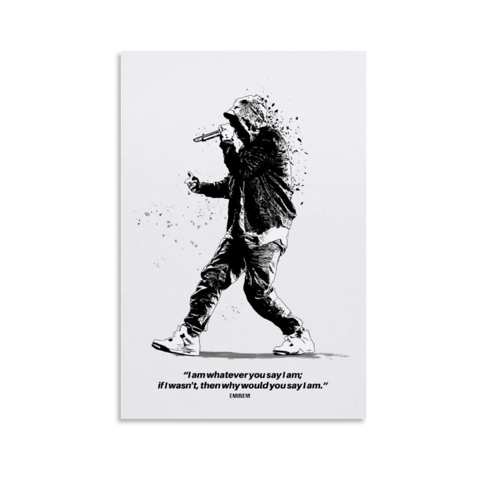 Asdg Eminem Quotes Poster Decorative Painting Canvas Wall Art Living |  Desertcart Seychelles, image size:1600x1600