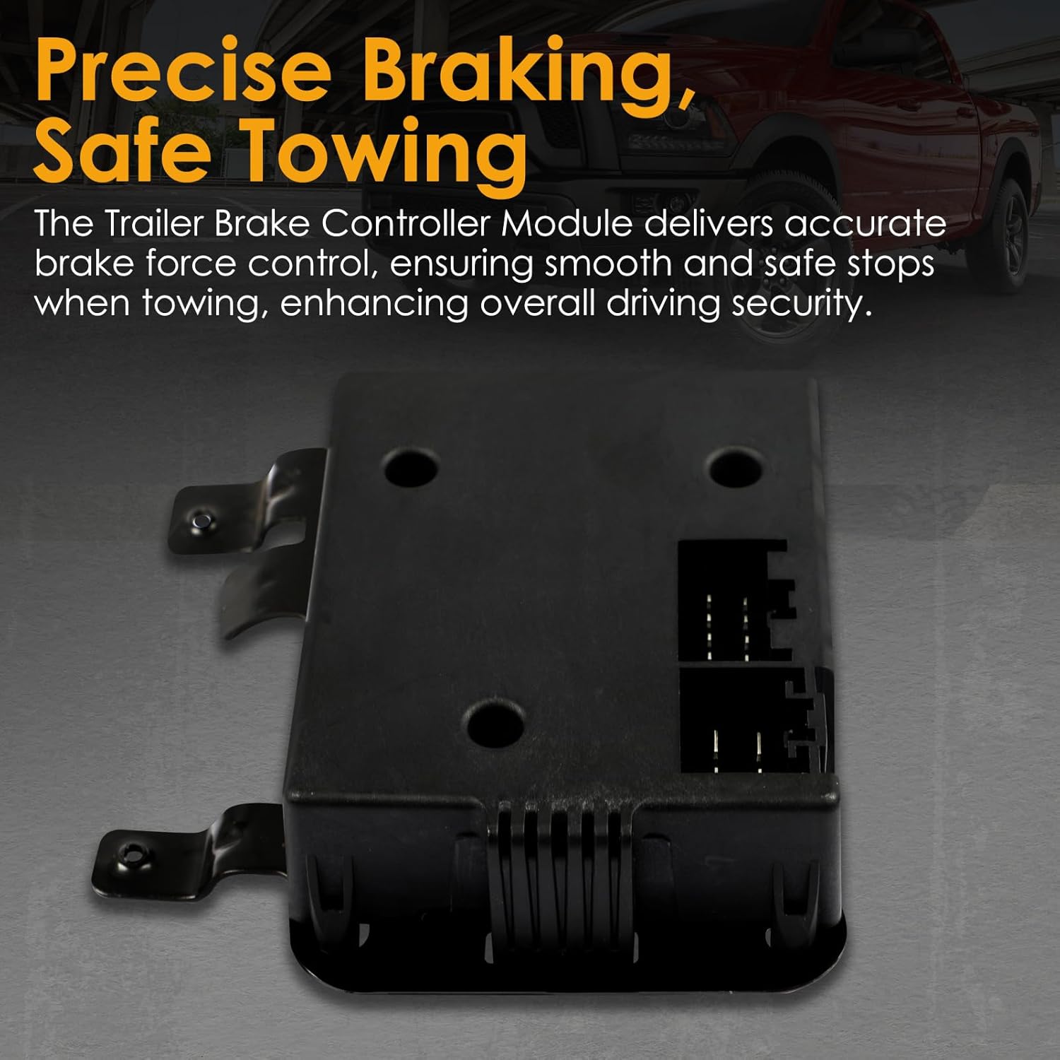 82215040AB Trailer Brake Controller Module Kit Compatible with 2016-2018 Dodge RAM 1500 2500 3500 4500 5500, 2019-2021 Dodge Ram 1500 Classic Replaces OE Number 82215040AC, 82215040