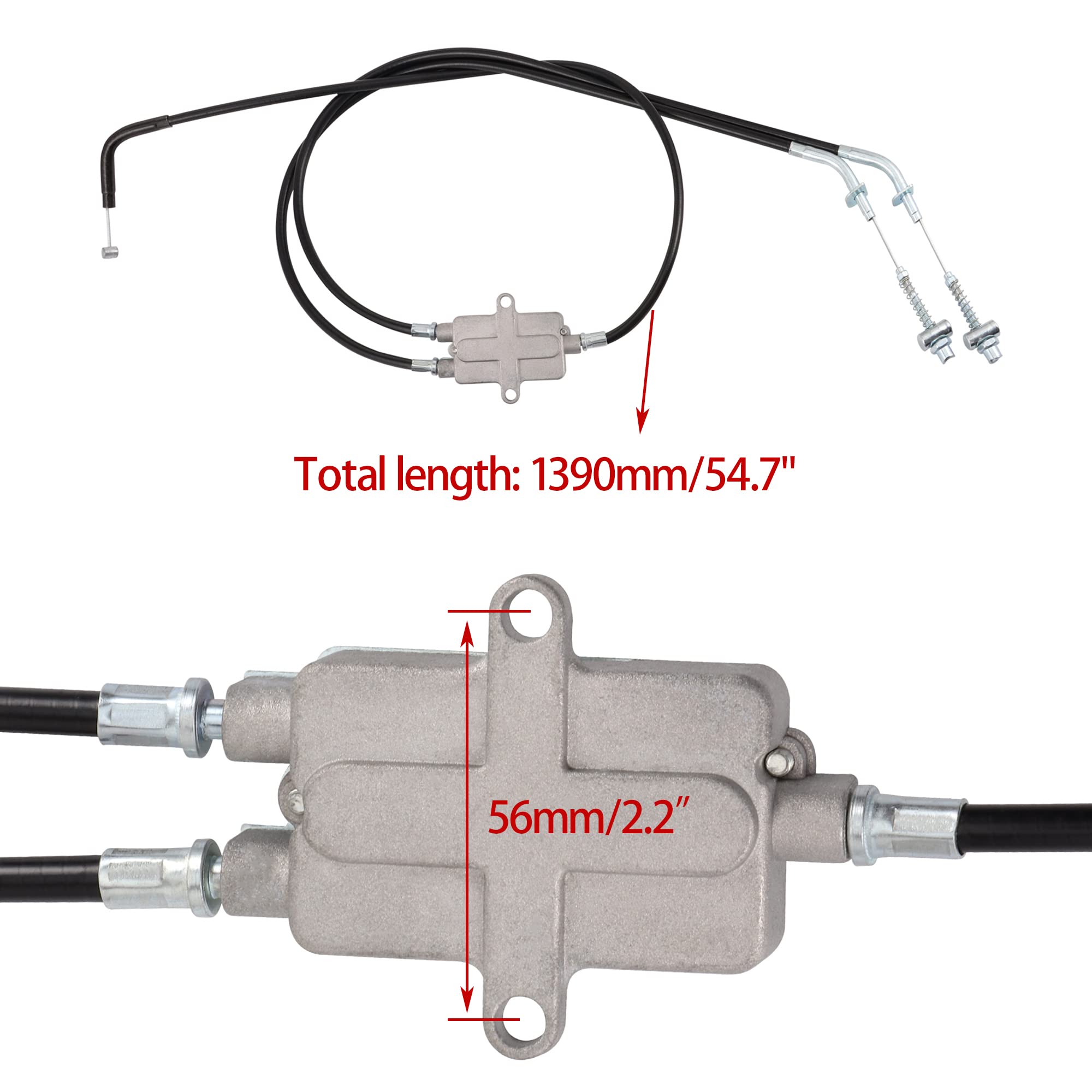 WOOSTAR 1390mm Cable Freno Reemplazo para 150cc 200cc 250cc ATV Quad