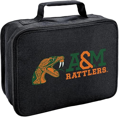 Campus Lab Lonchera con logotipo primario de la Universidad de Florida A&M con aislamiento de lados suaves, bolsa de almuerzo reutilizable para