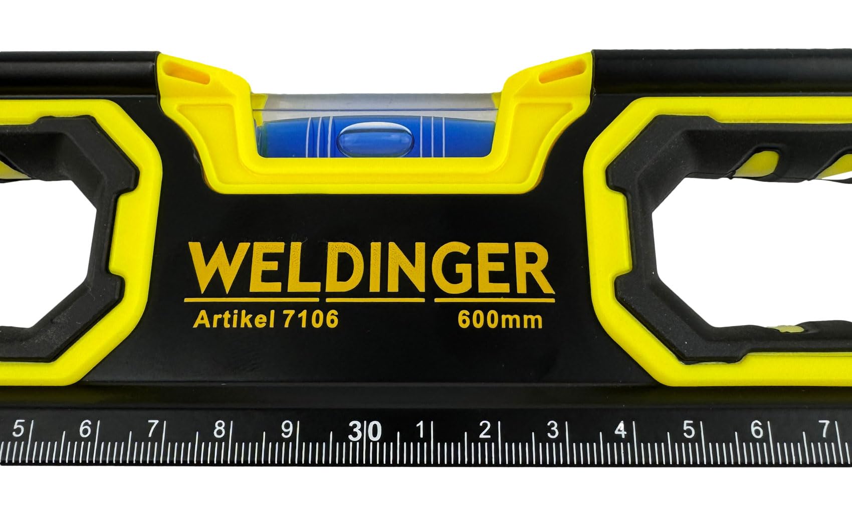 WELDINGER Wasserwaagen Set 230-1200 mm 5 Stück magnetisch Top View zwei Libellen