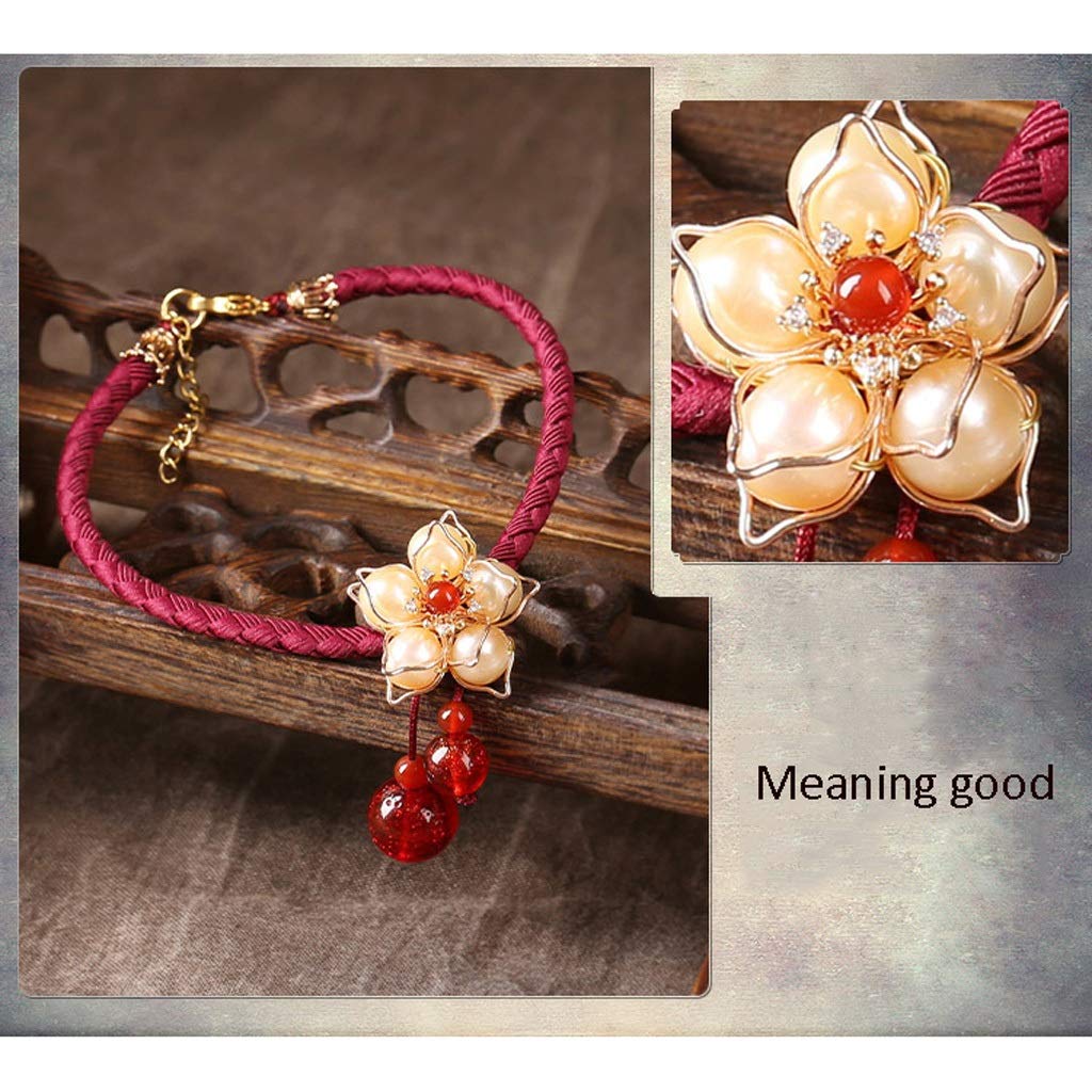 Cavigliere Cavigliere da Donna Accessori per Piedi Floreali squisiti ed Eleganti Braccialetti alla Caviglia con Perle Vintage Cavigliere da Spiaggia estive Adatto per Regali Cavigliere da Donna