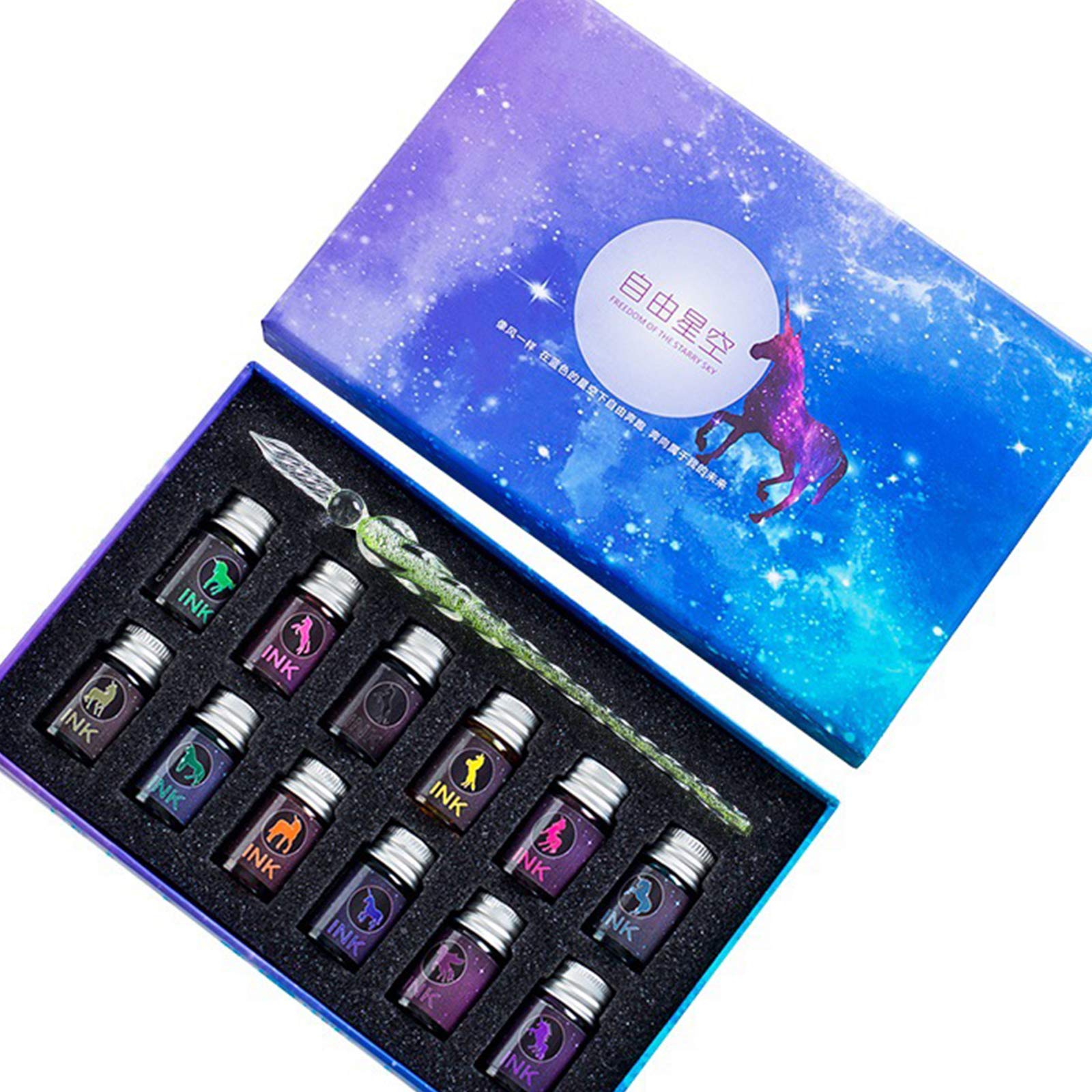 色華硝子 ガラスペン milky way stars 色華硝子 ガラスペン milky way stars