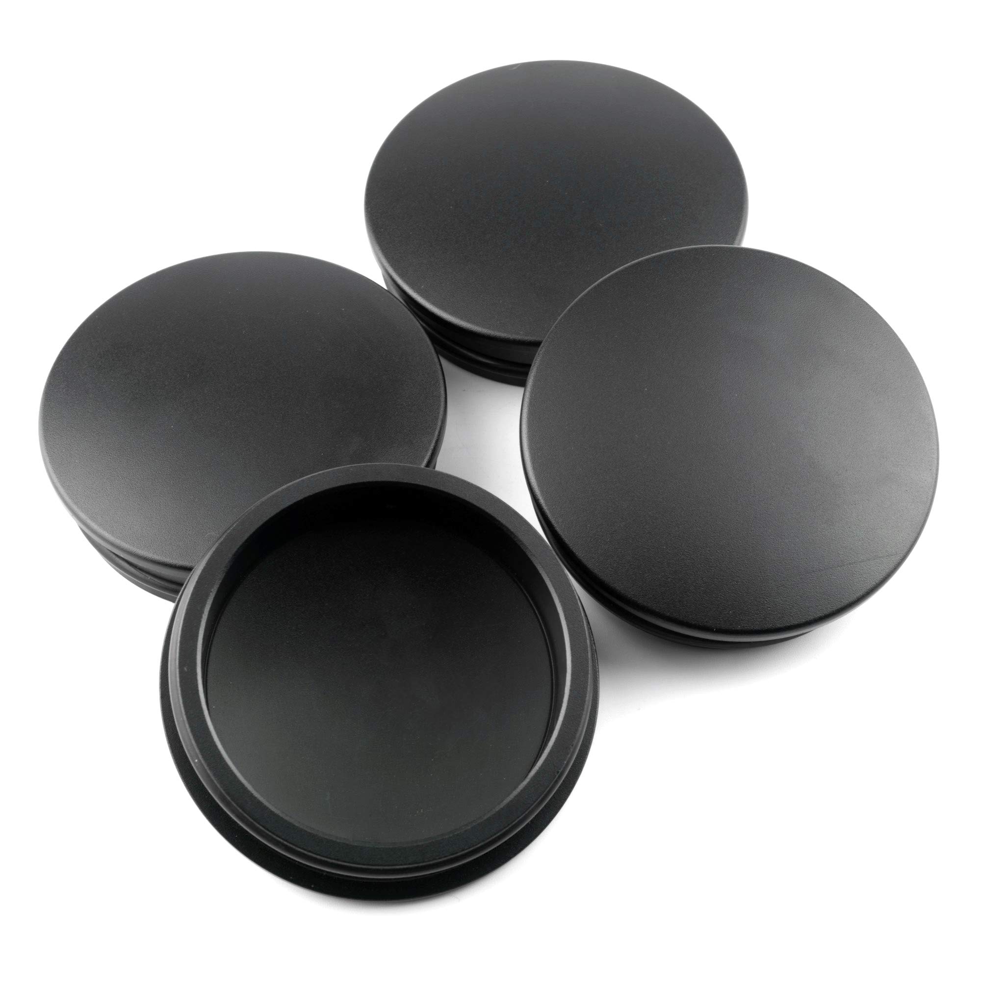 Rhinotuning 4 x zaślepki do piasty koła 74 mm, kolor czarny