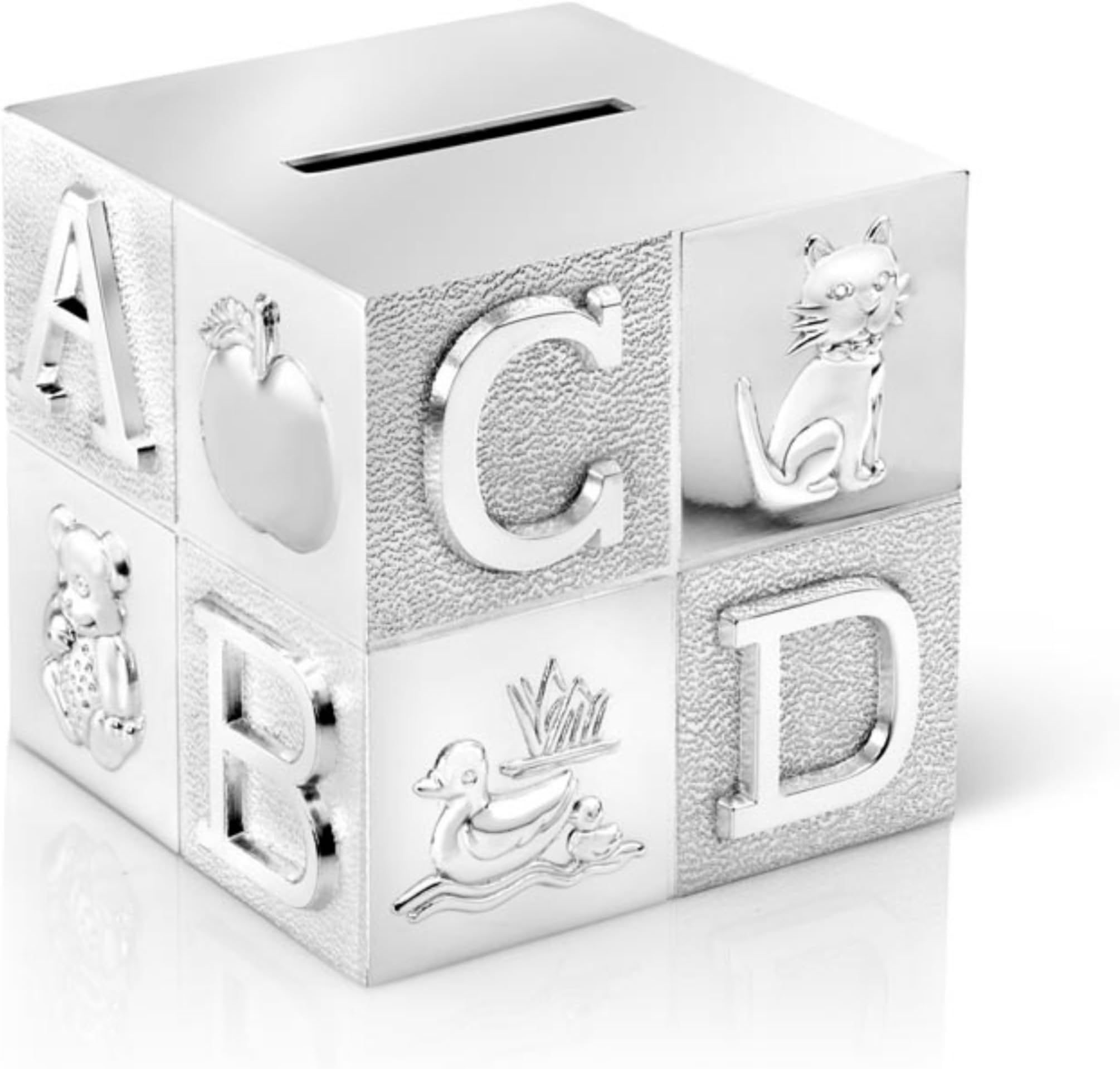 Zilverstad - Money Bank Cube - Silver Plated