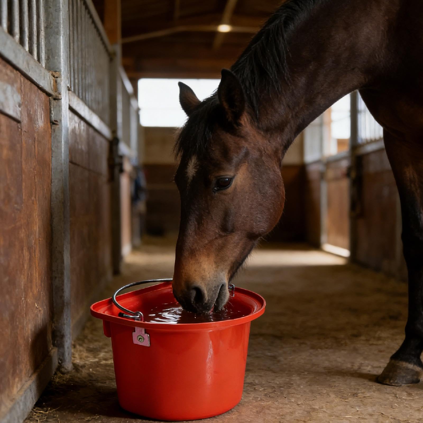 Milageto Cubo de para Caballos Comedero para Caballos Que Ahorra Espacio Suministros de alimentación para Exteriores Comedero Resistente para Montar
