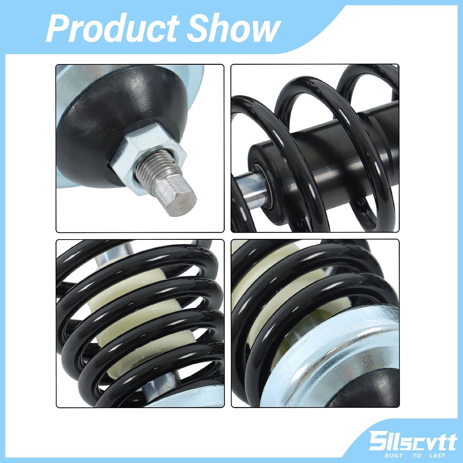 Silscvtt Front Shocks Strut Absorber Kit Replacement for Polaris Sportsman 400 450 500 570 600 700 800 1999-2017 7043106