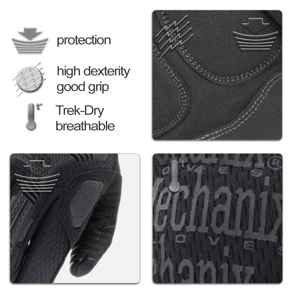 Mechanix Wear RT Outdoor mechanix Wear mpact Tactique Gant Gris Utiliser Tailles m l XL (l Noir)