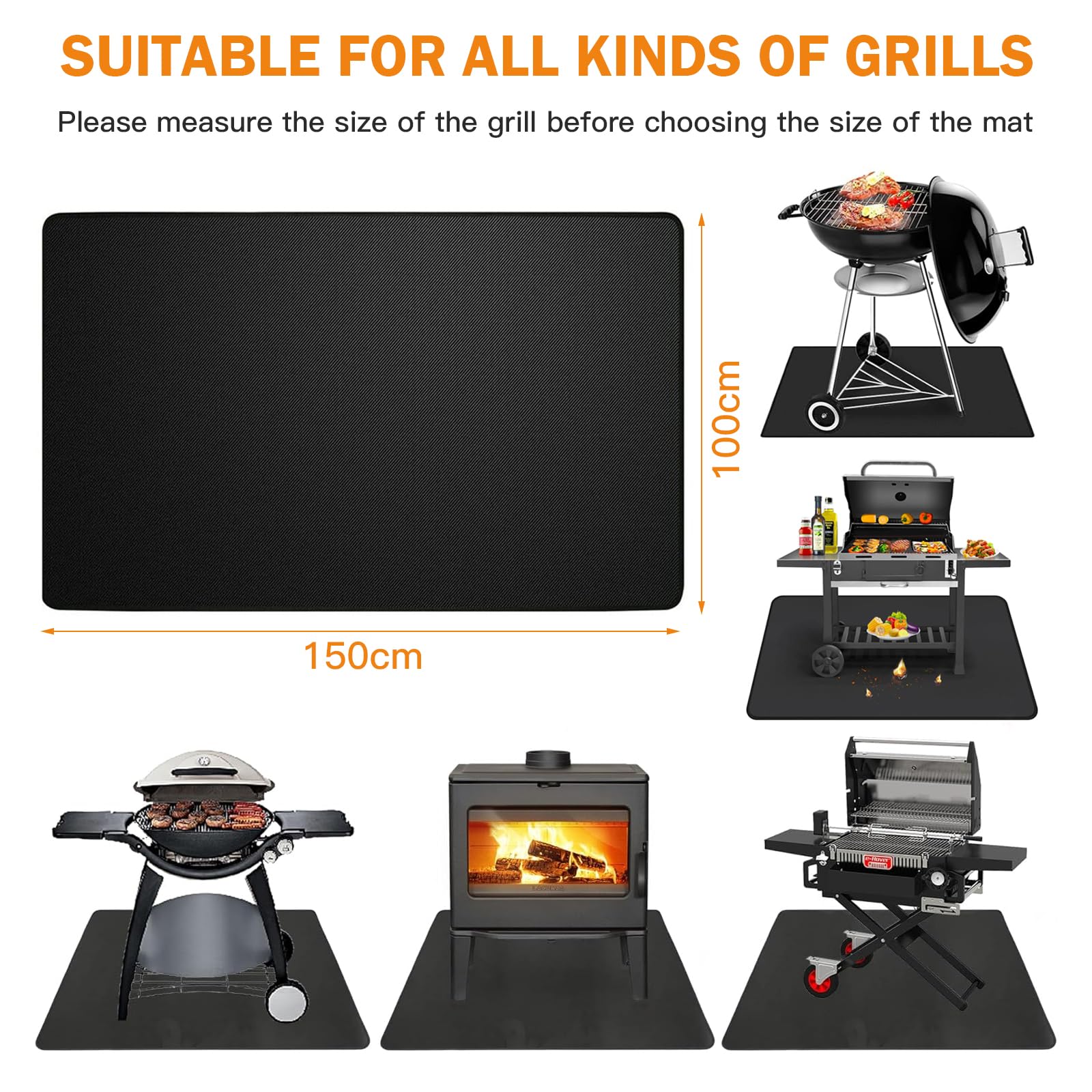 Funda Weber Premium Per Barbecue Elettrico Pulse 1000/2000 Con Carrello - Copertura Protettiva