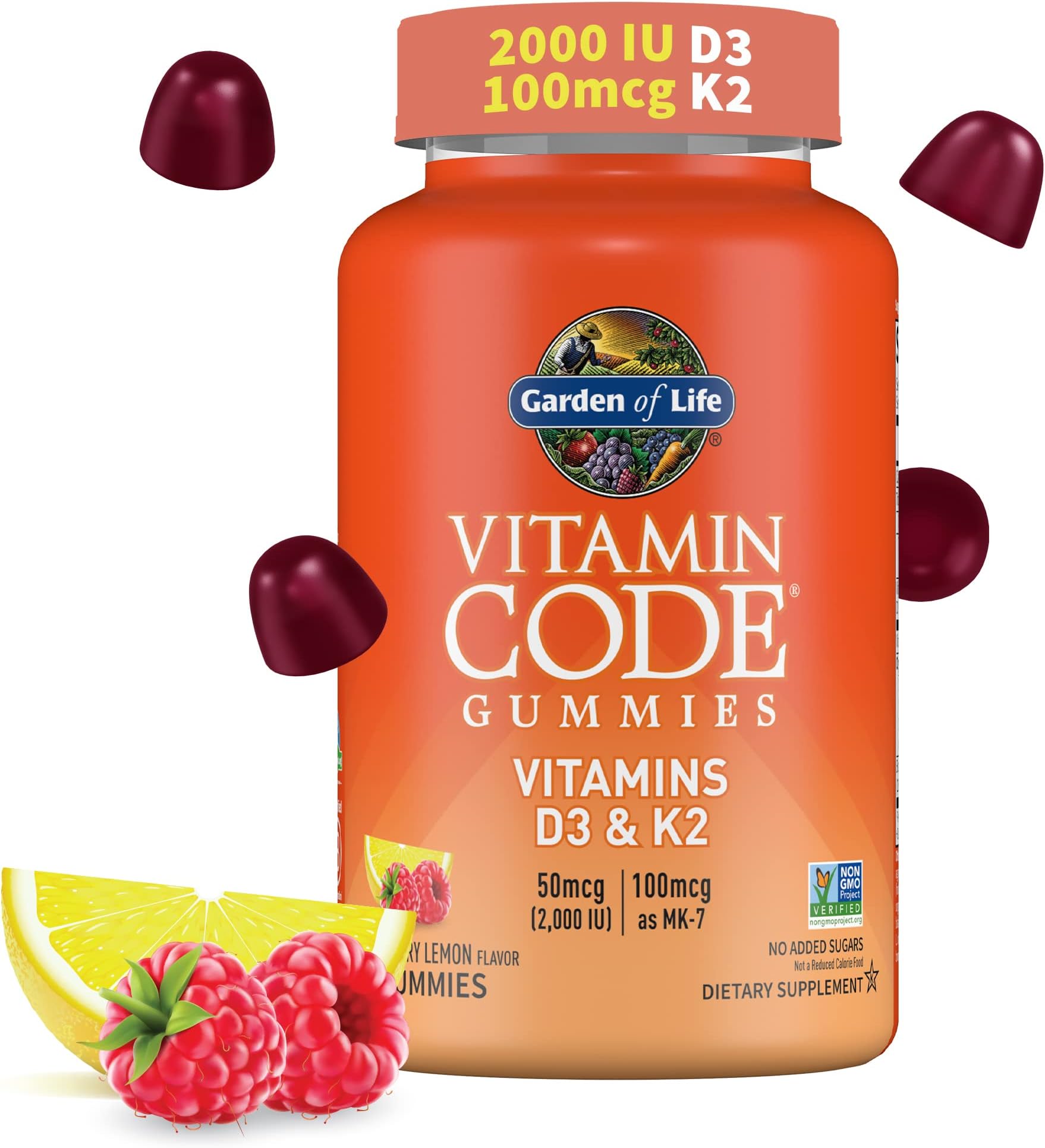 Garden of Life, Vitamin Code, Raw D3, 2,000 IU, 60