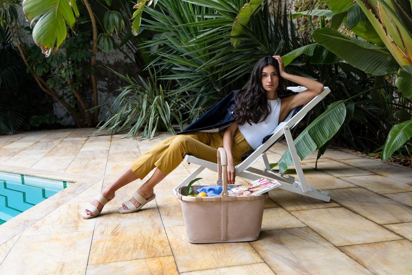 reisenthel carrybag - Cestino per Spesa, Design Resistente, Elegante e Spazioso, per Shopping e Picnic, Tessuto Idrorepellente, 22 L - twist café