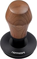 Normcore 53.3mm Eszpresszó Kávétömörítő V4 - Rugós Tamper Titán Bevonattal, Bordázott Alap, Amerikai Diófa Fogantyú 5