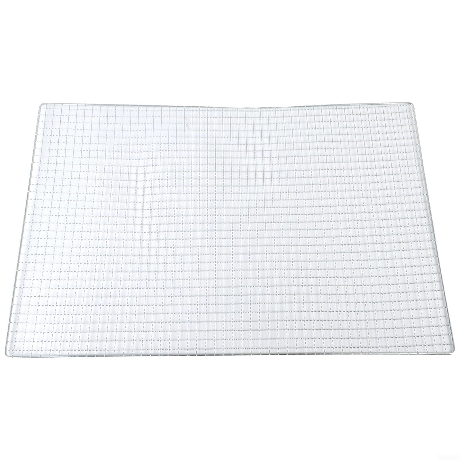 Red de malla de acero inoxidable de alta calidad para asar perfectamente carne de res, pollo, pescado y verduras, accesorio de barbacoa de 60 x 40 cm para cocinar al aire libre