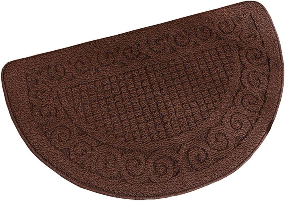 ZebraSmile Semicircle Retro Home Entrance Doorway Mat Door Mat Entry Doormat Entryway Half Moon Door Mat Door Carpet For Bedroom Indoor Halfmoon Mat Non Slip Back 15.7 X 24IN