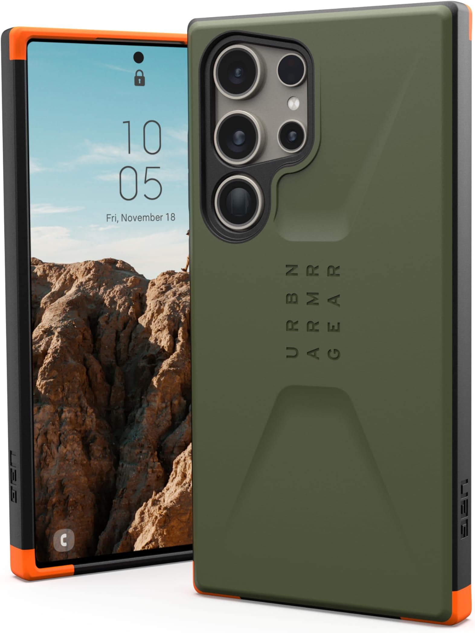 URBAN ARMOR GEAR UAG Designed for Samsung Galaxy S24 Ultra Case 6.8" Monarch, Pathfinder, Plyo, Plasma, Civilian Rugged Military Drop-Proof Impact Resistant Non-Slip Protective Cover