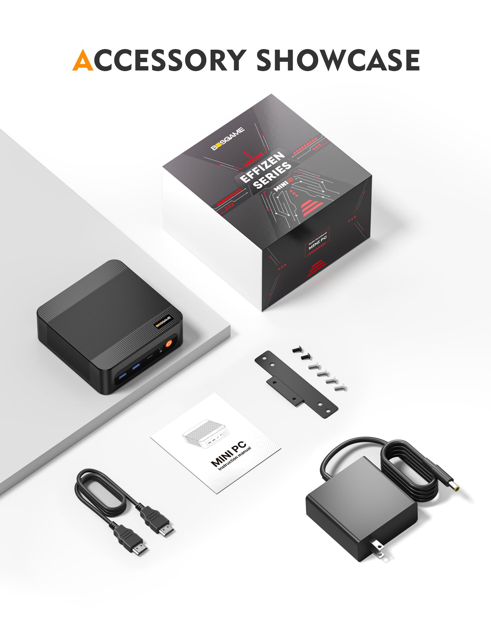 朝*霧様 BOSGAME P5 ゲーミングミニPC、Ryzen 5 6600H BOSGAME Mini PC P5, Ryzen 5 6600H Mini Computer(6C/12T, up to 4.5