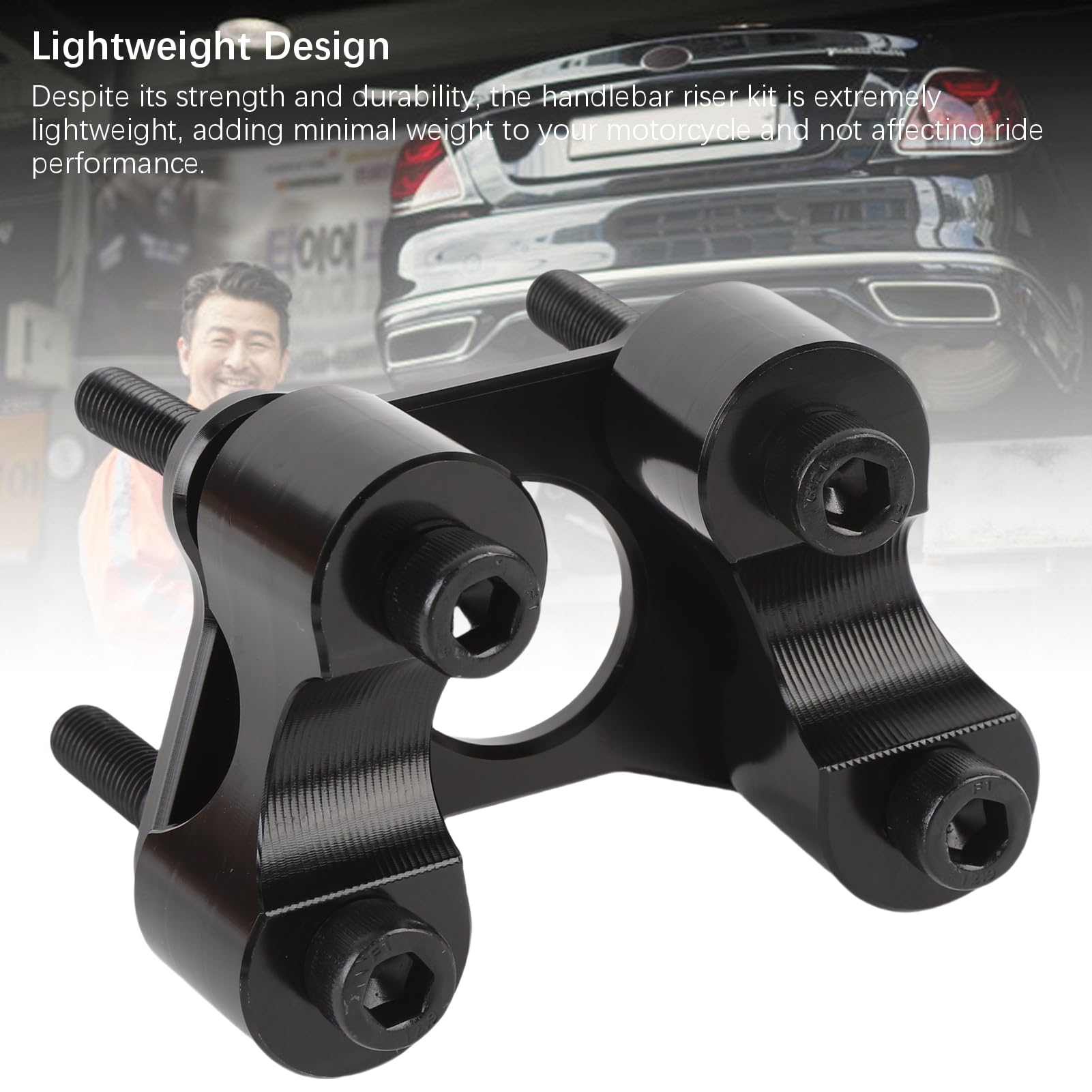 Kit de Elevador de Manillar para Spyder F3, Reemplazo de Extensión de Barra de de Motocicleta Ajustable de Aleación de Aluminio