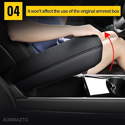 Miniatura 5 de AOMSAZTO Cubiertas de consola central reposabrazos para Toyota Highlander 2008-2014