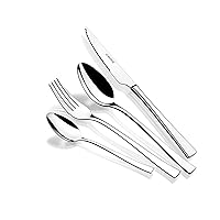 MONIX Módena | Set di posate da 24 pezzi con coltello da bistecca