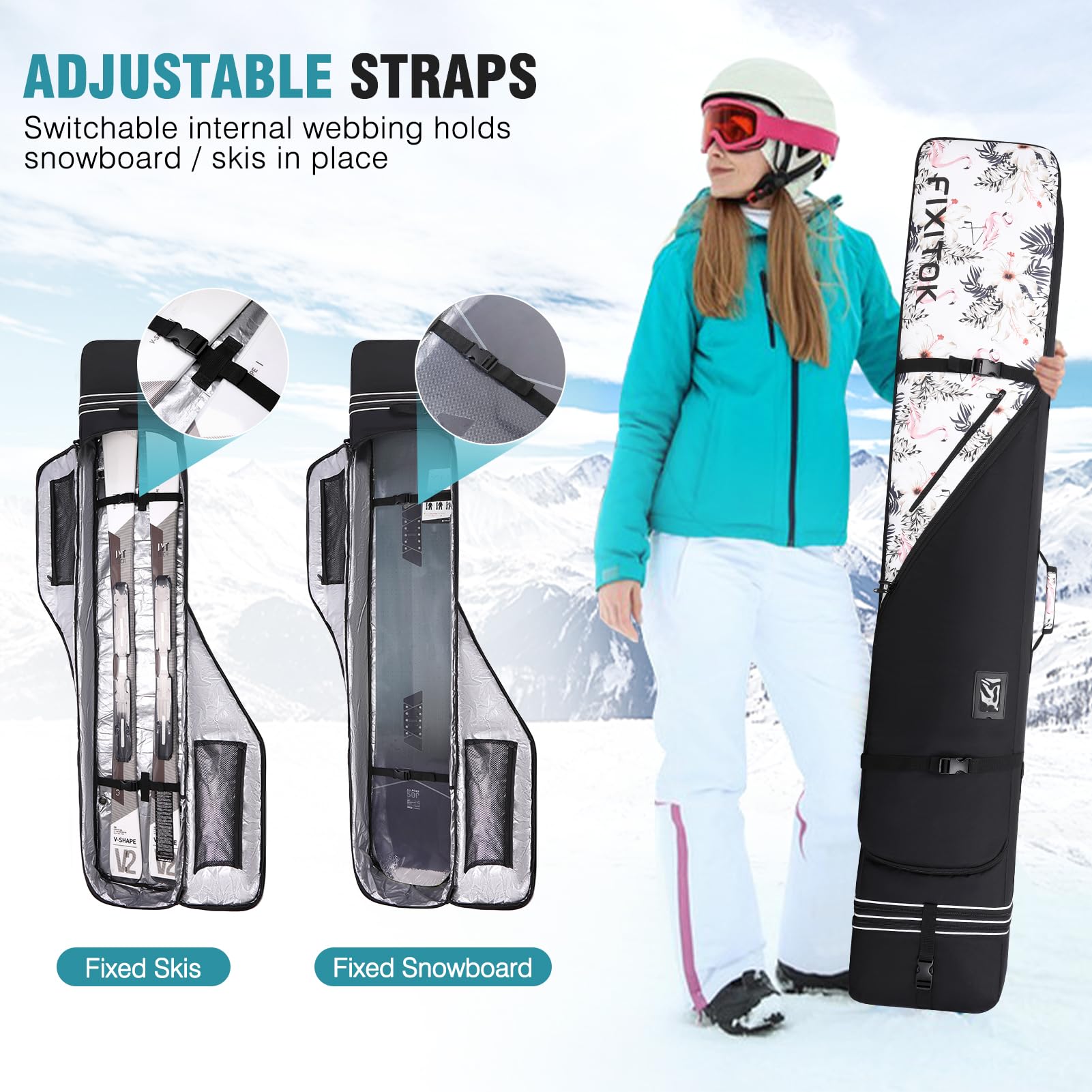 FIXITOK Bolsa de snowboard