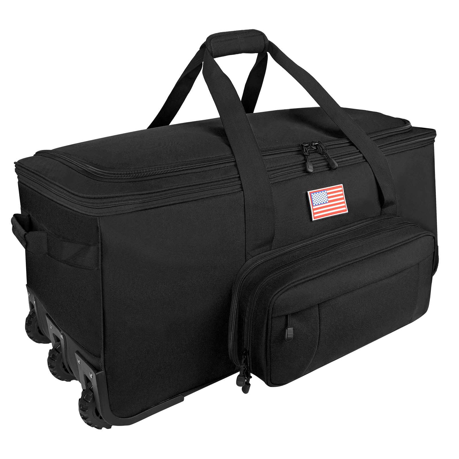 150L Large Rolling Duffle Bag with Wheels Heavy Duty 32 Tri-Wheel Gear Hauler for Camping Moving Sports Equipment