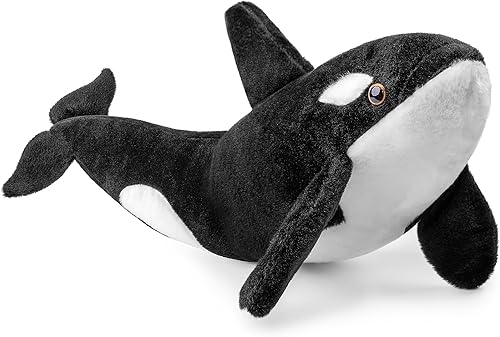 ZHONGXIN MADE Orca - Peluche realista de 19 pulgadas, animales de peluche de orca suaves del océano, tiburones orca, colección de regalo para niños