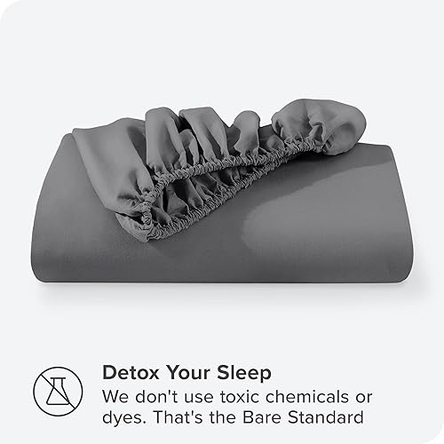 Miniatura 7 de Bare Home Sábana bajera ajustable extra larga individual  Sábana bajera de bolsillo extra profundo  Microfibra 1800 premium  Ultra suave sin arrugas