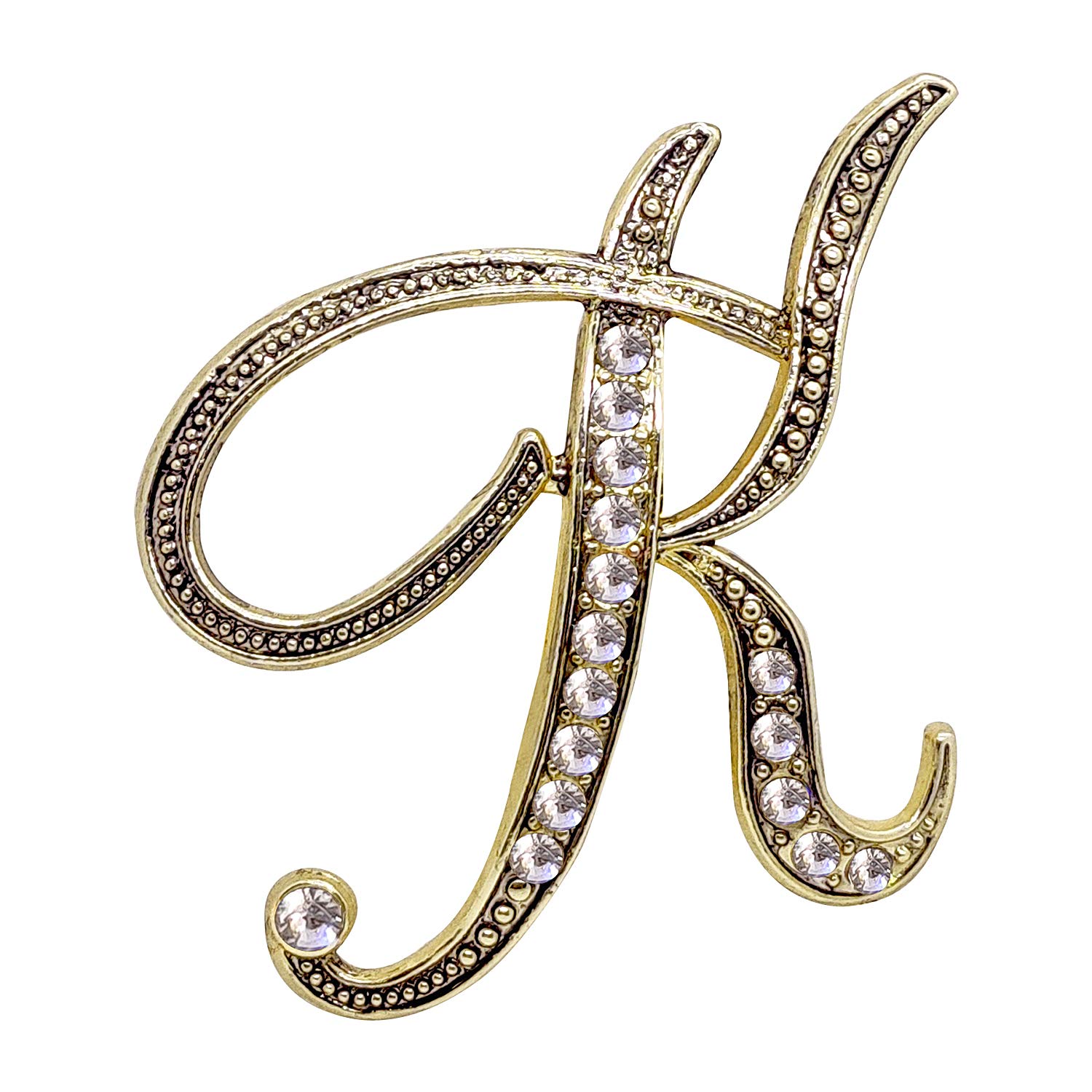 FURE K Initial Metal Brooch (Antique Golden) for Men & Women (B089F9JCNZ) Amazon Price History, Amazon Price Tracker