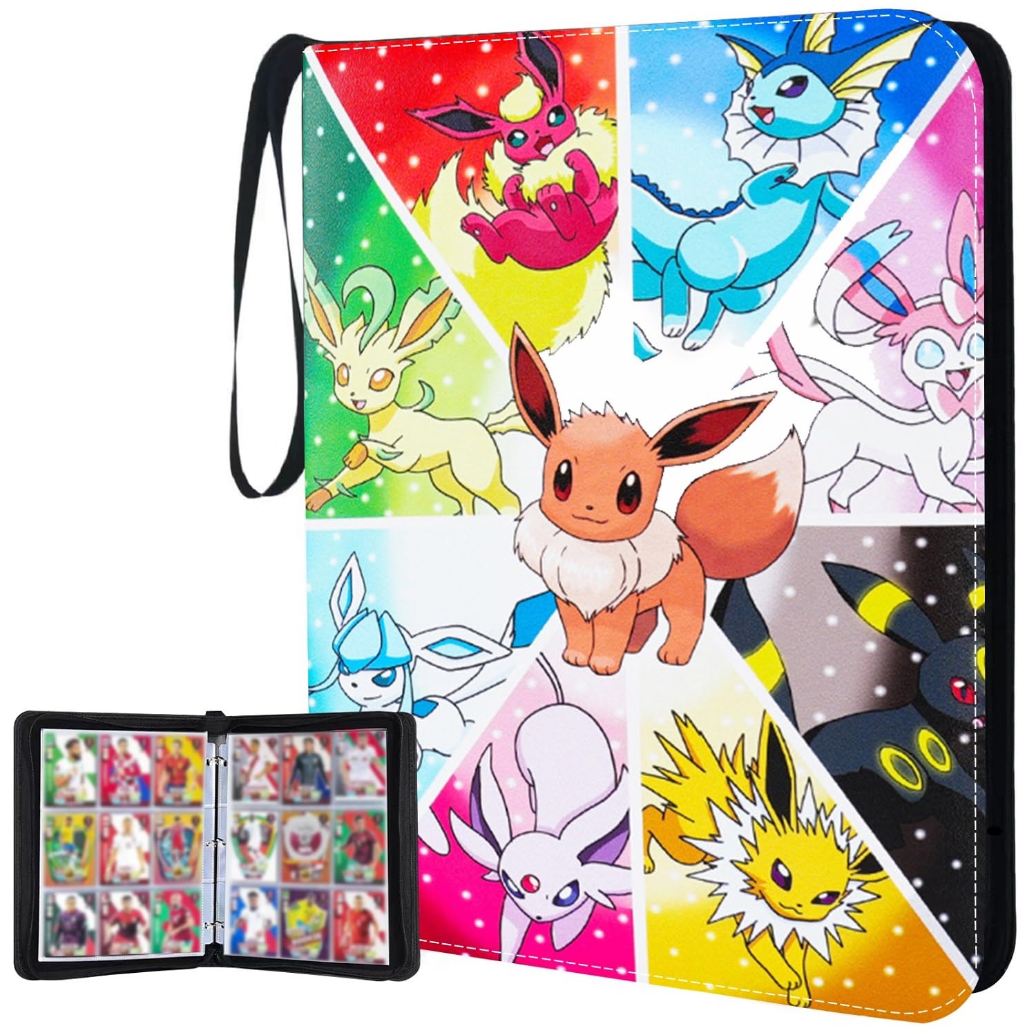 Trading Card Binder 900 Pockets, 9 Pocket Premium Collection Card Album Folder with 50 Double-Sided Removable Sleeves