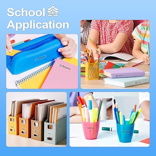 Miniatura 5 de XR-9X4 Reemplazo para Casio Label It Tape Clear 0.354 in 38 pulgadas XR-9X2S XR-9X Tinta negra en cinta transparente para etiquetadora Casio EZ