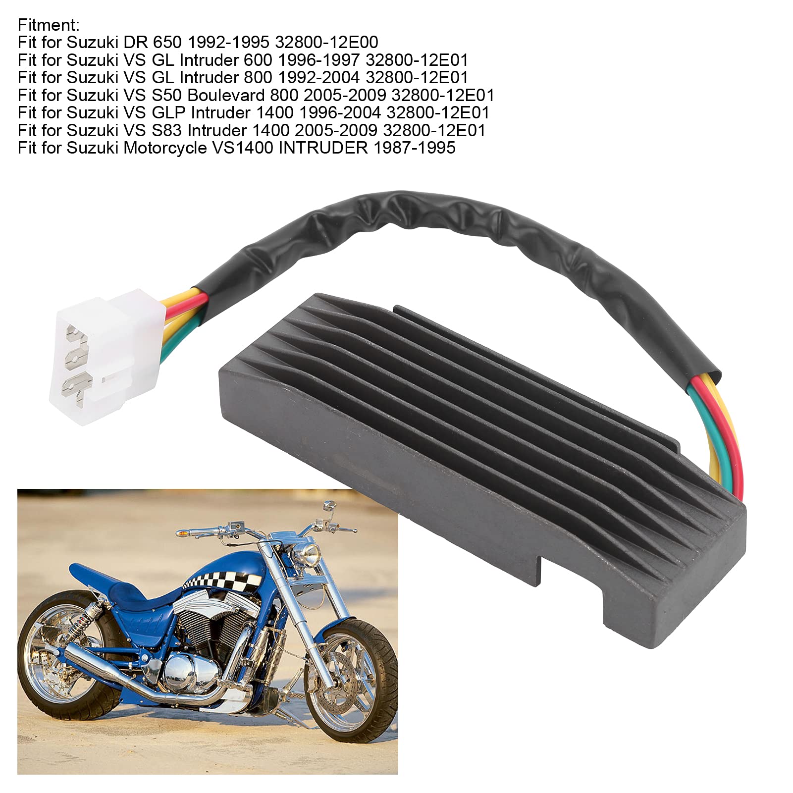 Redresseur, Accessoire de Régulateur de Tension de Redresseur Adapté pour VS Intruder 600800 1400 32800-38B00