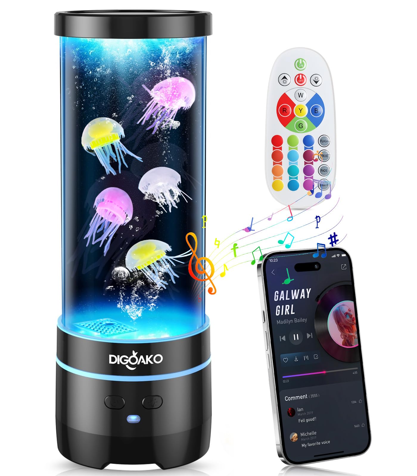 SUNCUCU Jellyfish Lamp