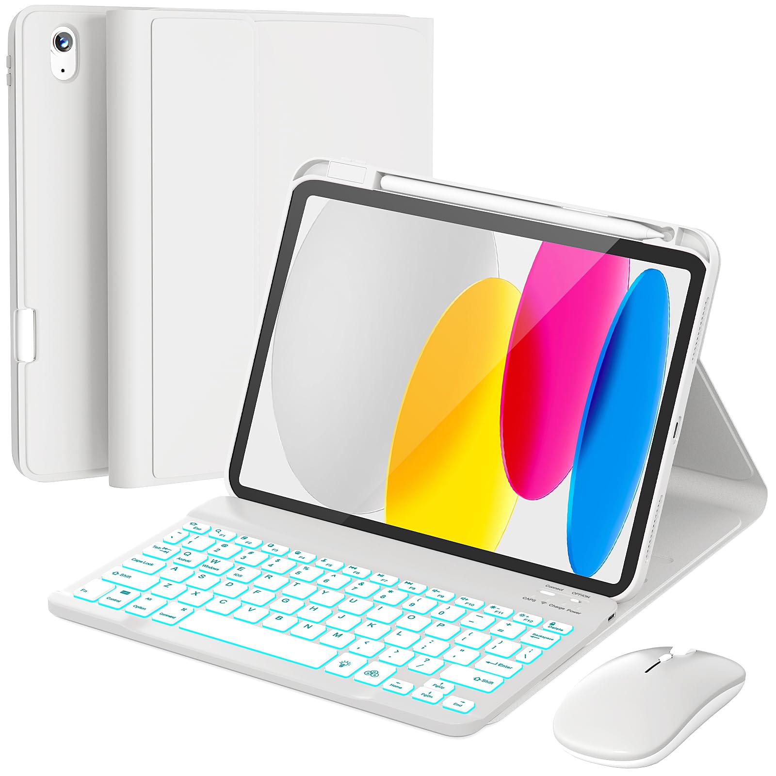 RAYMCRAFT for iPad 11th (A16)/10th Generation Keyboard Case &amp; Mouse Combo