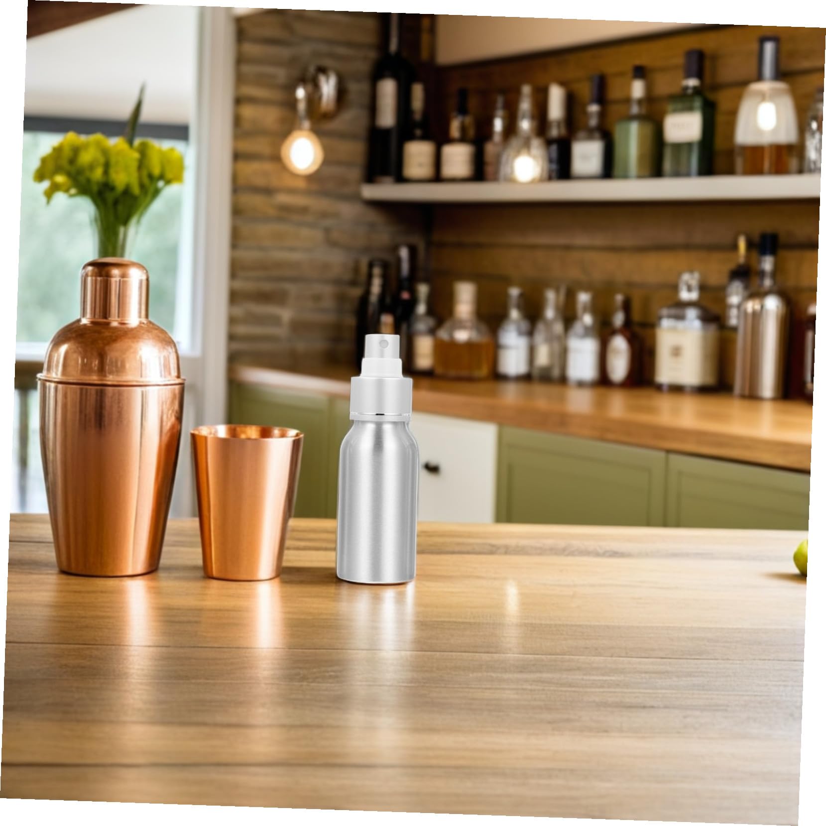 Toyvian Flaconi Spray per Cocktail Ricaricabili 50 Ml, Nebulizzatori Alimentari per Profumo e Bitter, Accessori Bar Compatti per Mixology e Party Set da 2 Pezzi