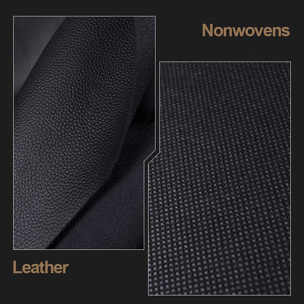 Generico Organizzatore per Bagagliaio Auto - Moderno, Nero, a 2 Livelli, in Similpelle PU Impermeabile, Pieghevole, Antiscivolo, Contenitore per Bagagliaio Auto (Nero a Quadri Rossi 60 * 36 * 34 cm)