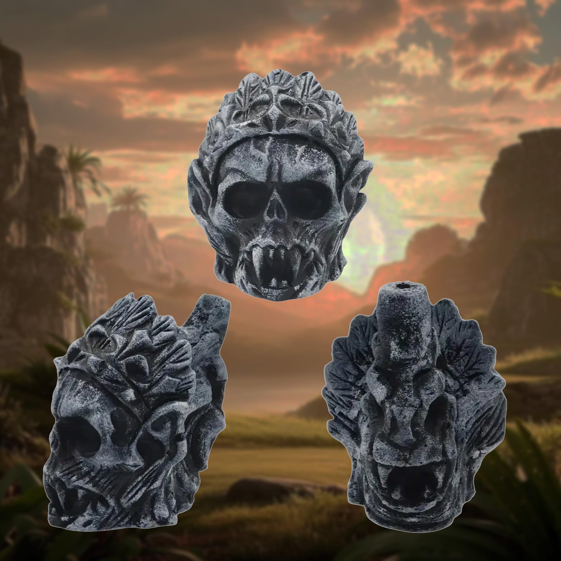 Pipée de la mort aztèque – Plus de 125 décibels Cris humains les plus bruyants, ancienne pipée aztèque pour Halloween, Dia De Los Muertos, cadeaux uniques pour les fans d'horreur et d'histoire (Noir A