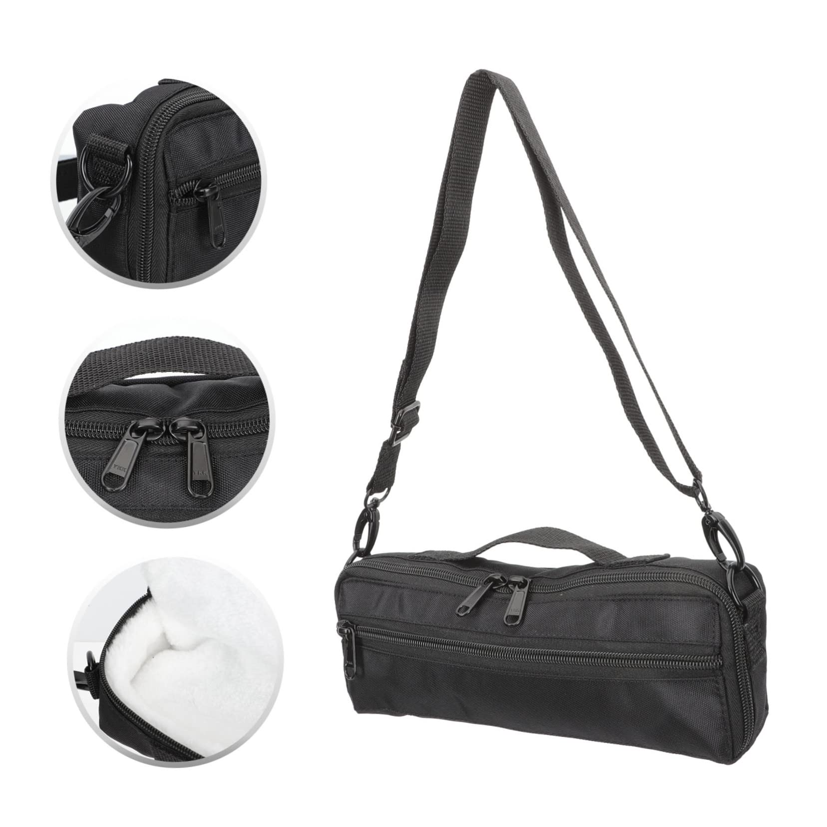 VICASKY Bolsa para Instrumentos de Viento Portátil para Piccolo, Hecha de Lona y Felpa, Fácil de Transportar y Resistente para Uso al Aire Libre Mano