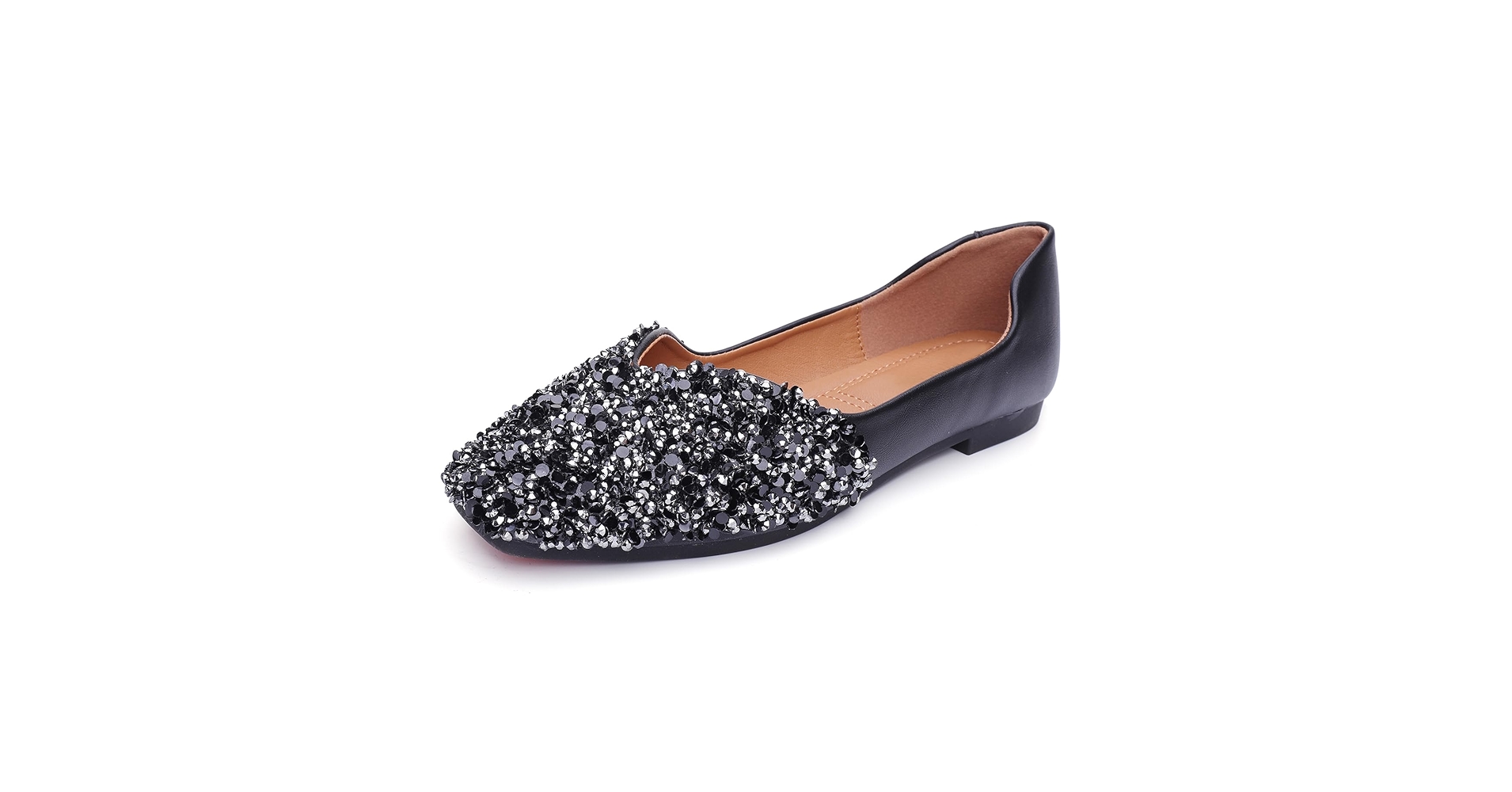 Amazon.com | QXCGDYXT Black Flats Shoes Women Rhinestone