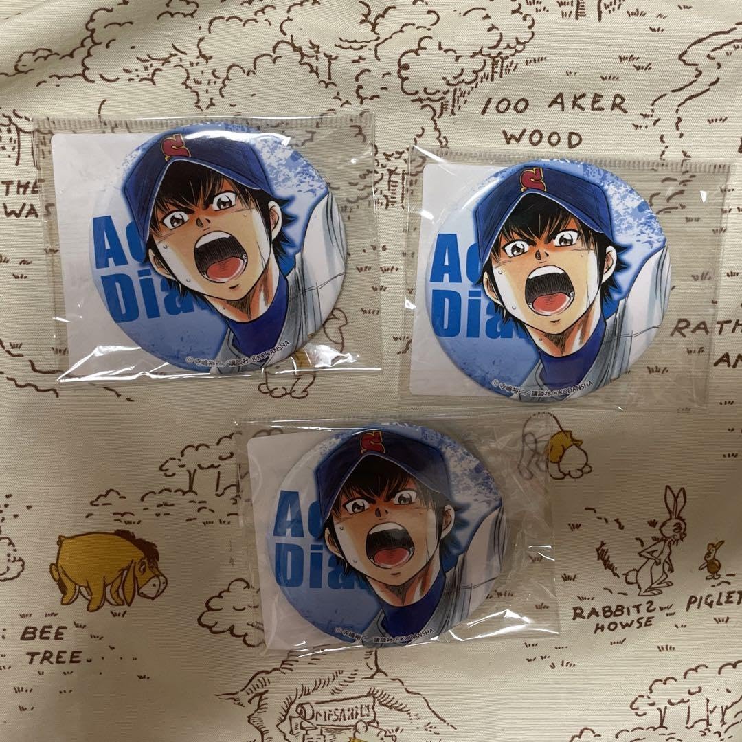 ダイヤのA スクラッチ 沢村栄純 缶バッジ