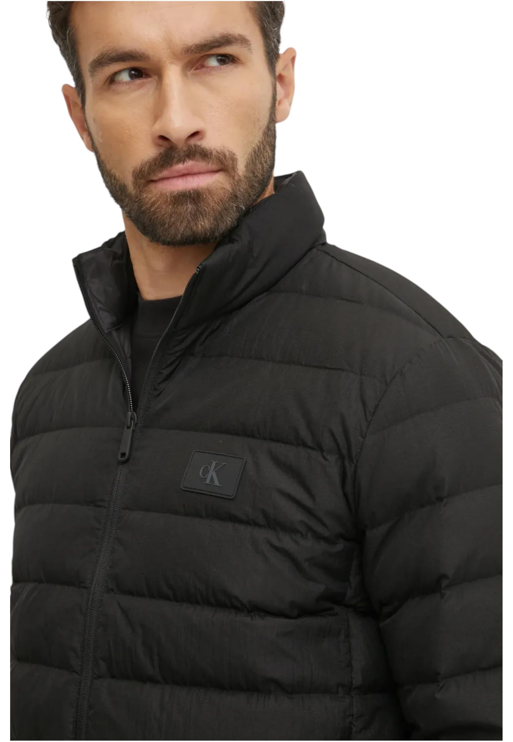 Calvin Klein Jeans Męska kurtka puchowa UL J30J326716, czarna (Ck Black), S, Czarny (Ck Black), S
