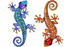 HONGLAND Metal Gecko Wall Art: Adding a Touch of Nature to Your...