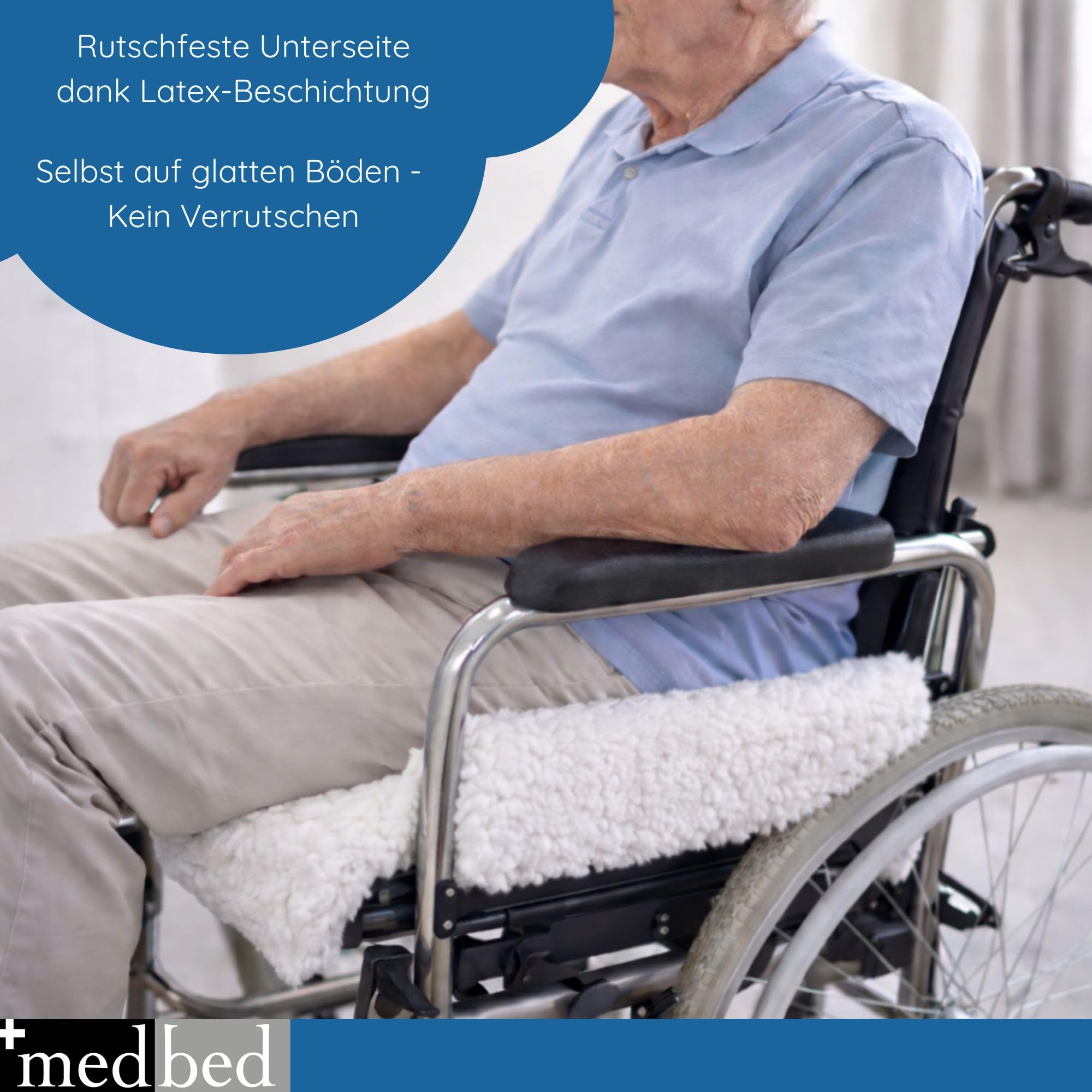 Anti-Dekubitus MedBed Premium – eine medizinsche Unterlage zur Vorbeugung des Wundliegens (70 x 100 cm)