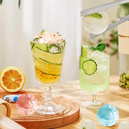 Miniatura 9 de Bandeja para cubitos de hielo con tapa y contenedor, 2 tamaños diferentes, 1 paquete de 8 bandejas grandes para cubitos de hielo, 2 unidades de 159