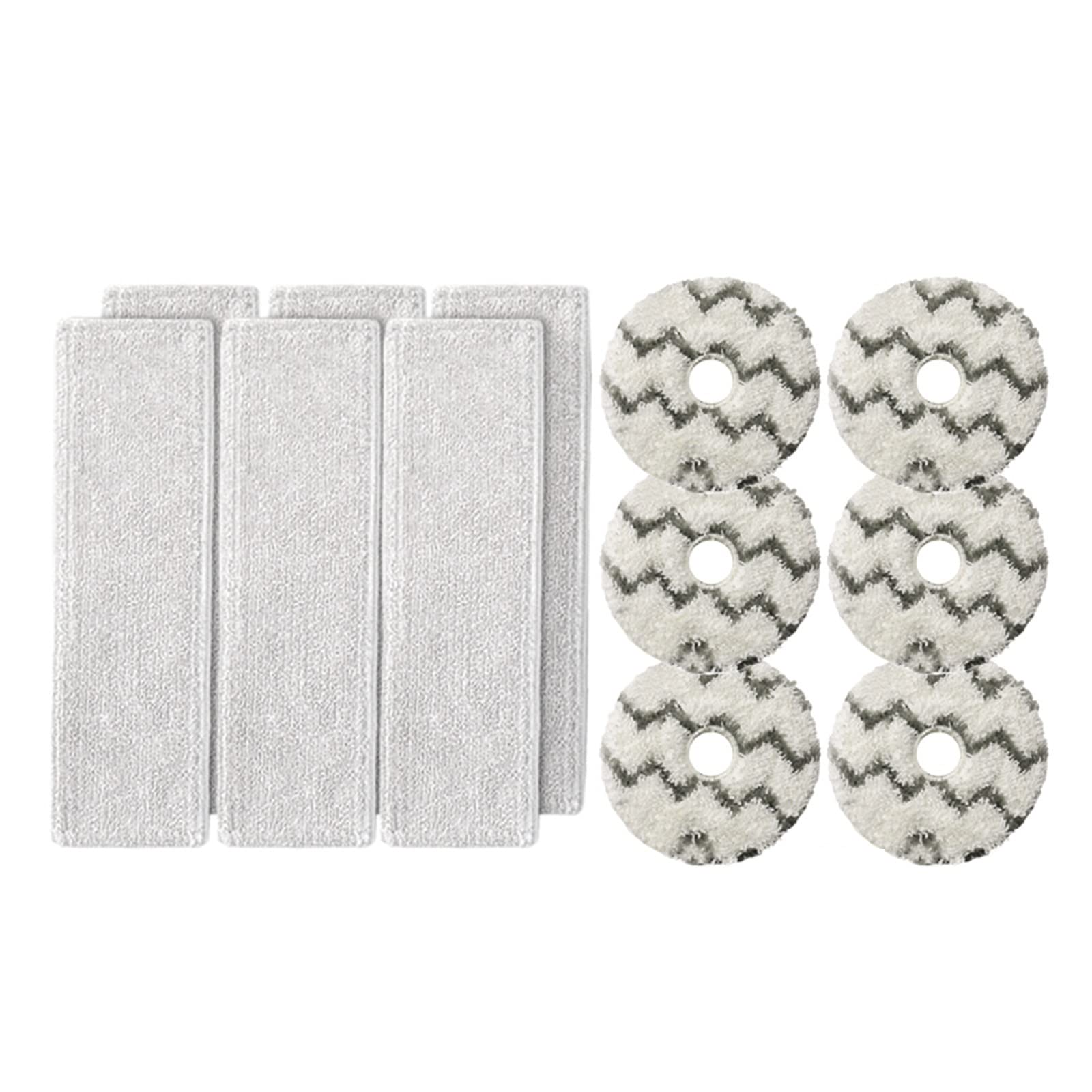 SUPENG Kompatibel mit XIAOMI Mijia K10 Pro Waschbarer Wischroboter Staubsauger Zubehör Reinigungstuch Pads Tuch Lappen Ersatz Ersatzteile (Color : 12pcs)
