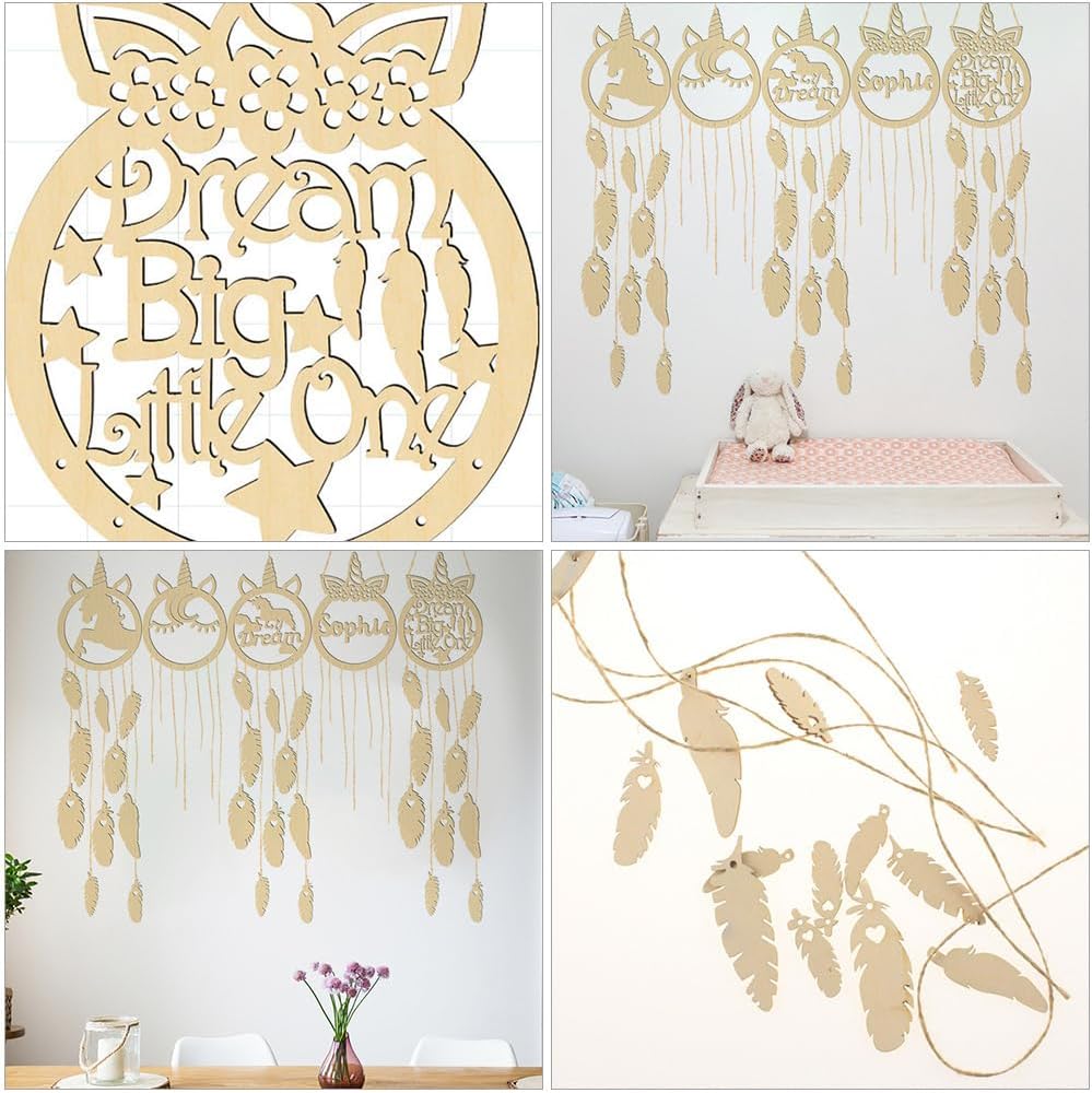 5Sets DIY Catcher Making Kit Wall Decoration Materials for Unique Handmade Ornaments Friends and Family