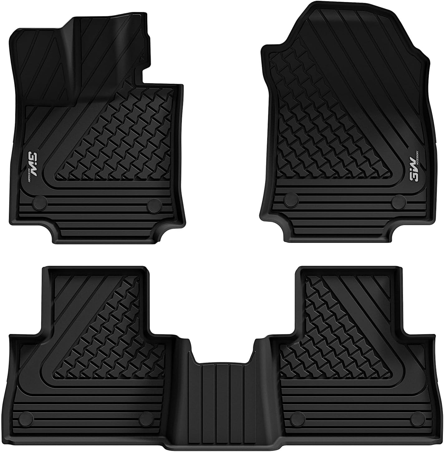 3W Floor Mats Fit Lexus NX 20222025 (Not for Hybrid), TPE All Weather Custom Fit
