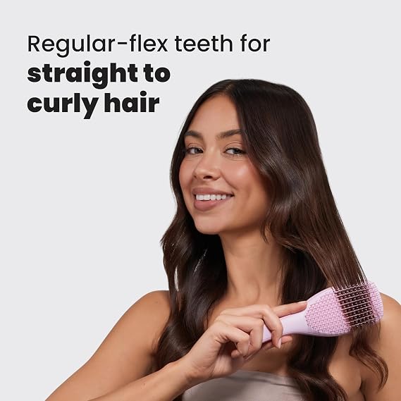 Tangle Teezer The Ultimate Detangler Hairbrush | For Wet & Dry Hair | Detangles All Hair Types | Reduces Breakage, Eliminates Knots | Two-Tiered Teeth & Comfortable Handle | Vibrant Leopard