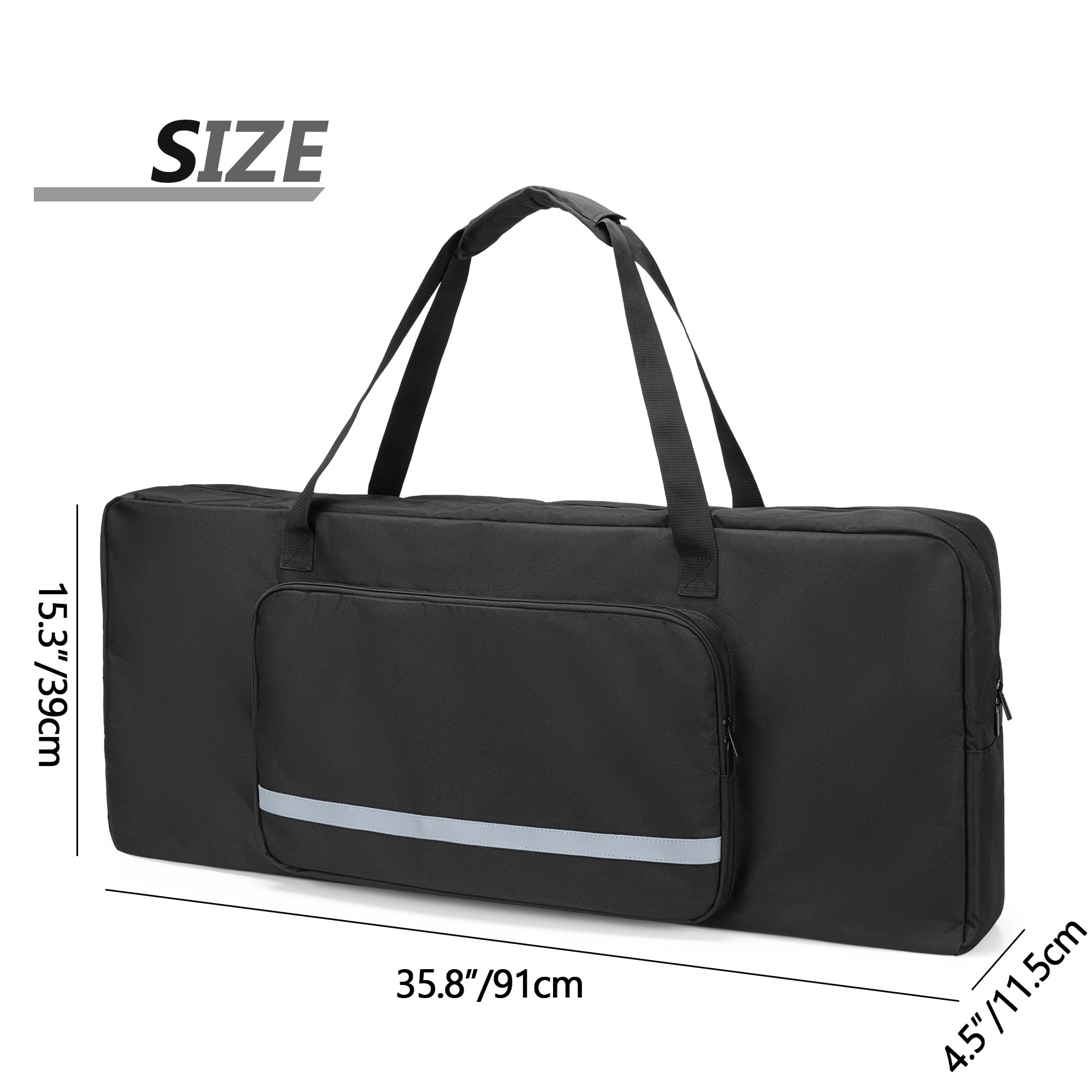 GRAOSO Baby Bouncer Transport Bag, Bouncer Carrier Compatible with Baby Bjorn Bouncer Balance Soft and Bouncer Bliss, Double Zipped Travel bag with shoulder pad, Black